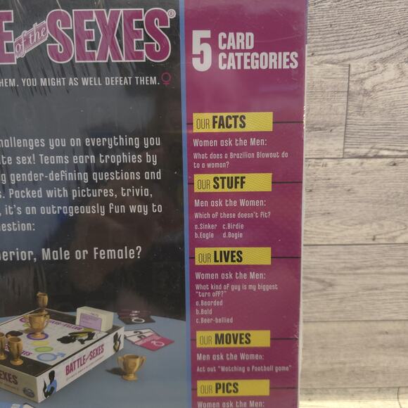 BATTLE OF THE SEXES Adult Board Game by Spin Master Party Game NEW SEALED NIB - Picture 6 of 13